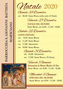 Orario Celebrazioni Natale 20..