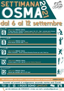 programma della settimana Osma 2021